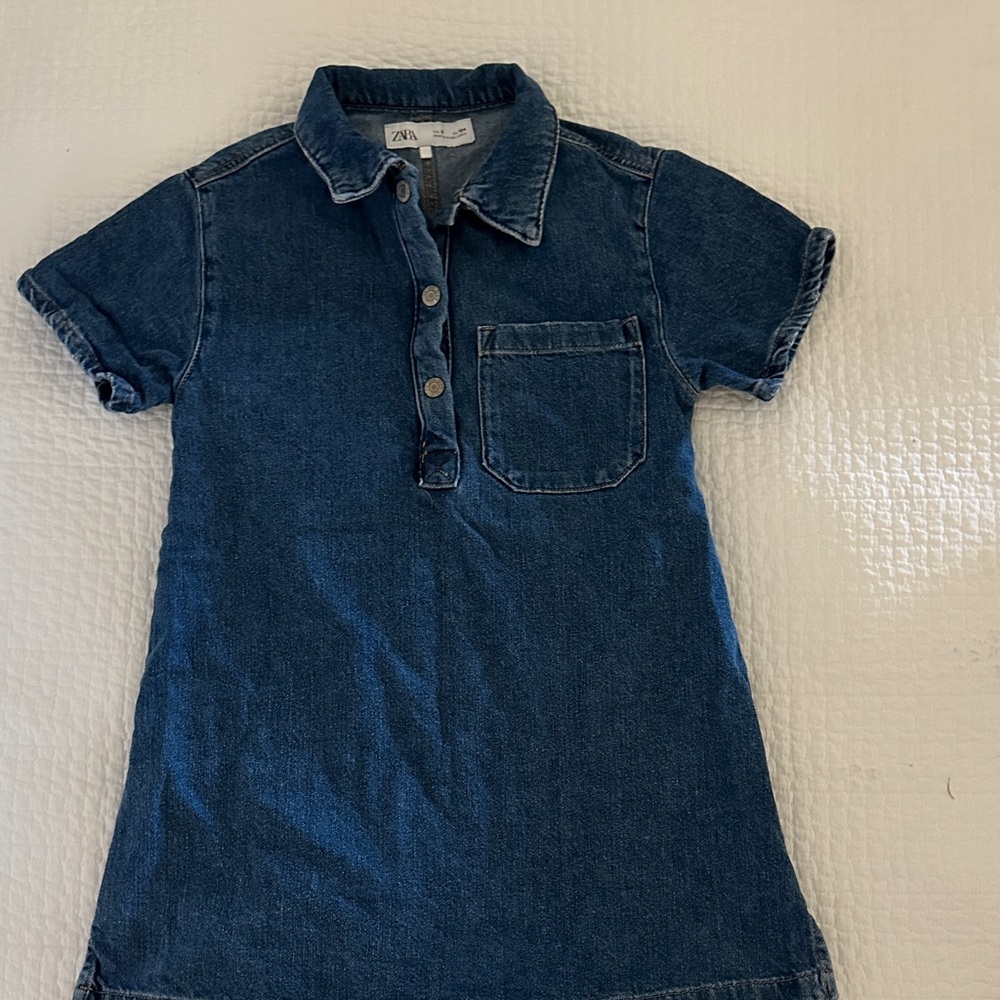 Zara Kids Dark Blue Button Down dress